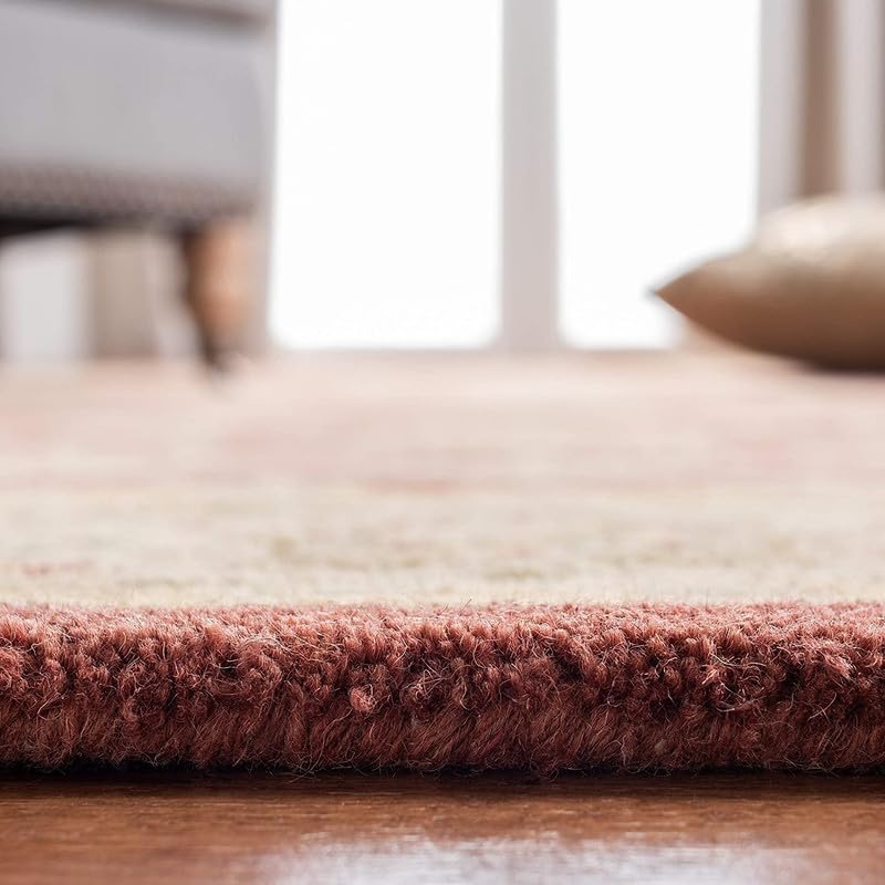 Image of Embossed Handmade GH Wool Thick Geometrical Carpet is a Stylish and Practical Addition to Any Living Room 6X8