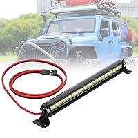 RC Dach Lichter, LED Dachbeleuchtung für SCX10 1/10 RC Auto Zubehör, Dachlampe Lichtleiste Modellauto Dekoration (schwarz) – Ansicht 4