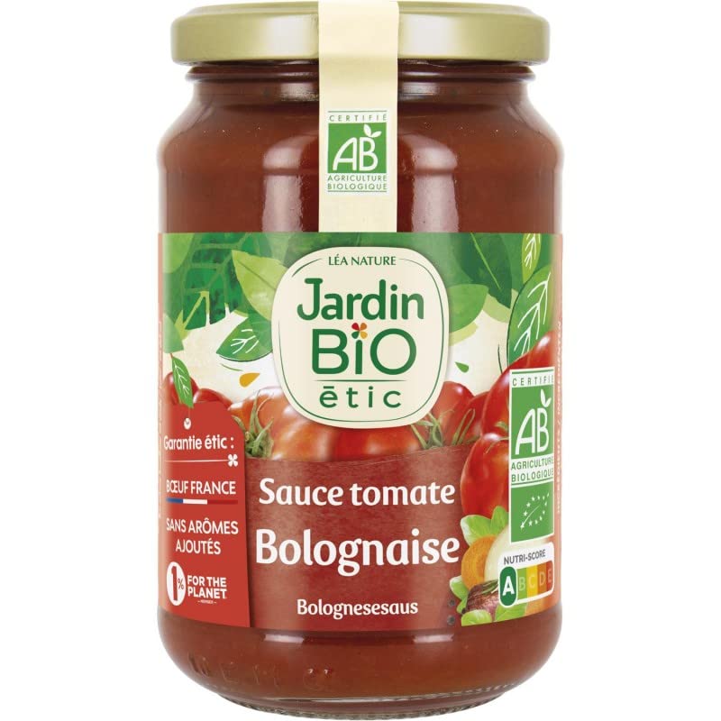 JARDIN BIO ETIC - Jardin Bio Étic Sauce Bolognaise Au Boeuf Bio 350G - Lot De 4 - Vendu Par Lot