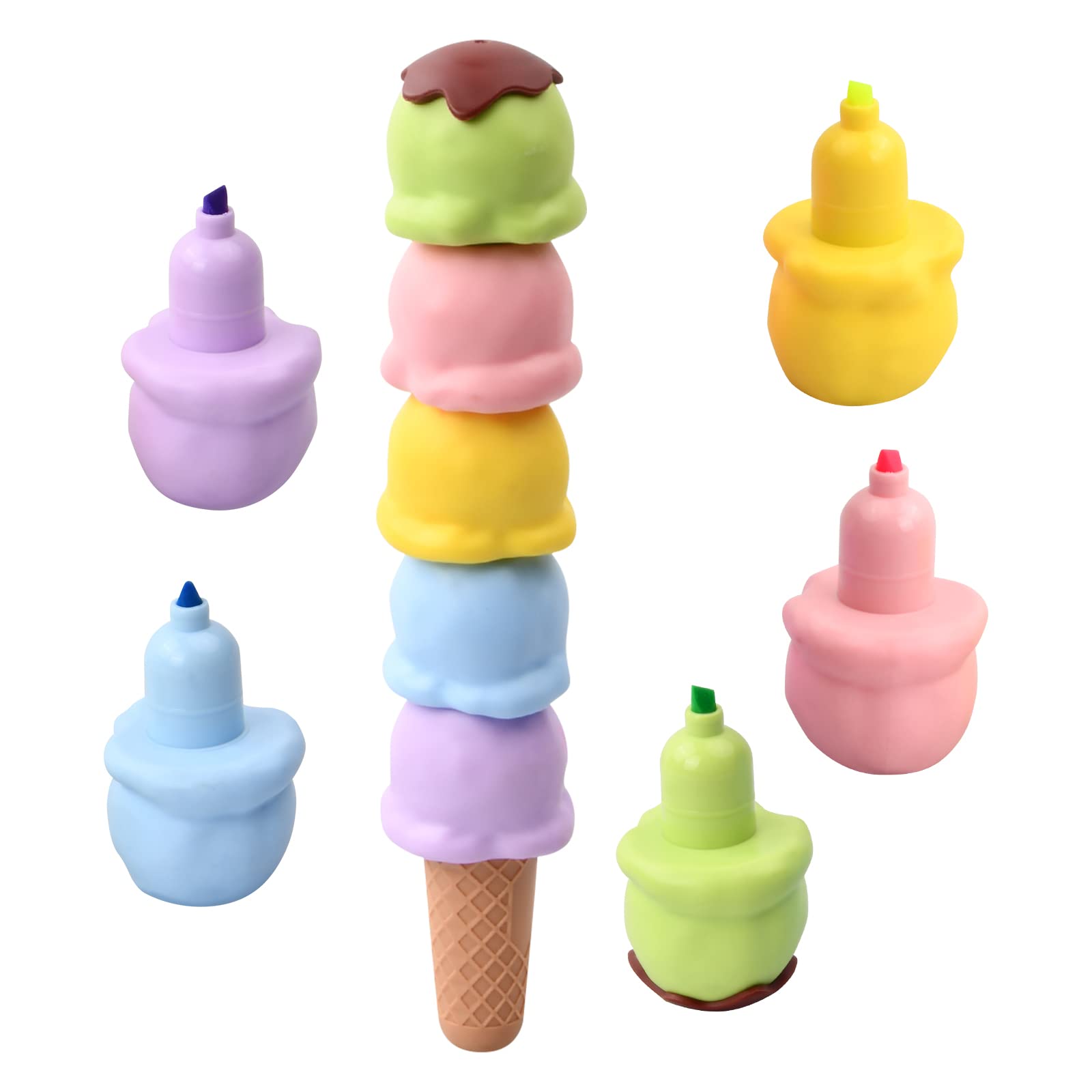 Naseom Ice Cream Highlighter Multicoloured Highlighter for Drawing