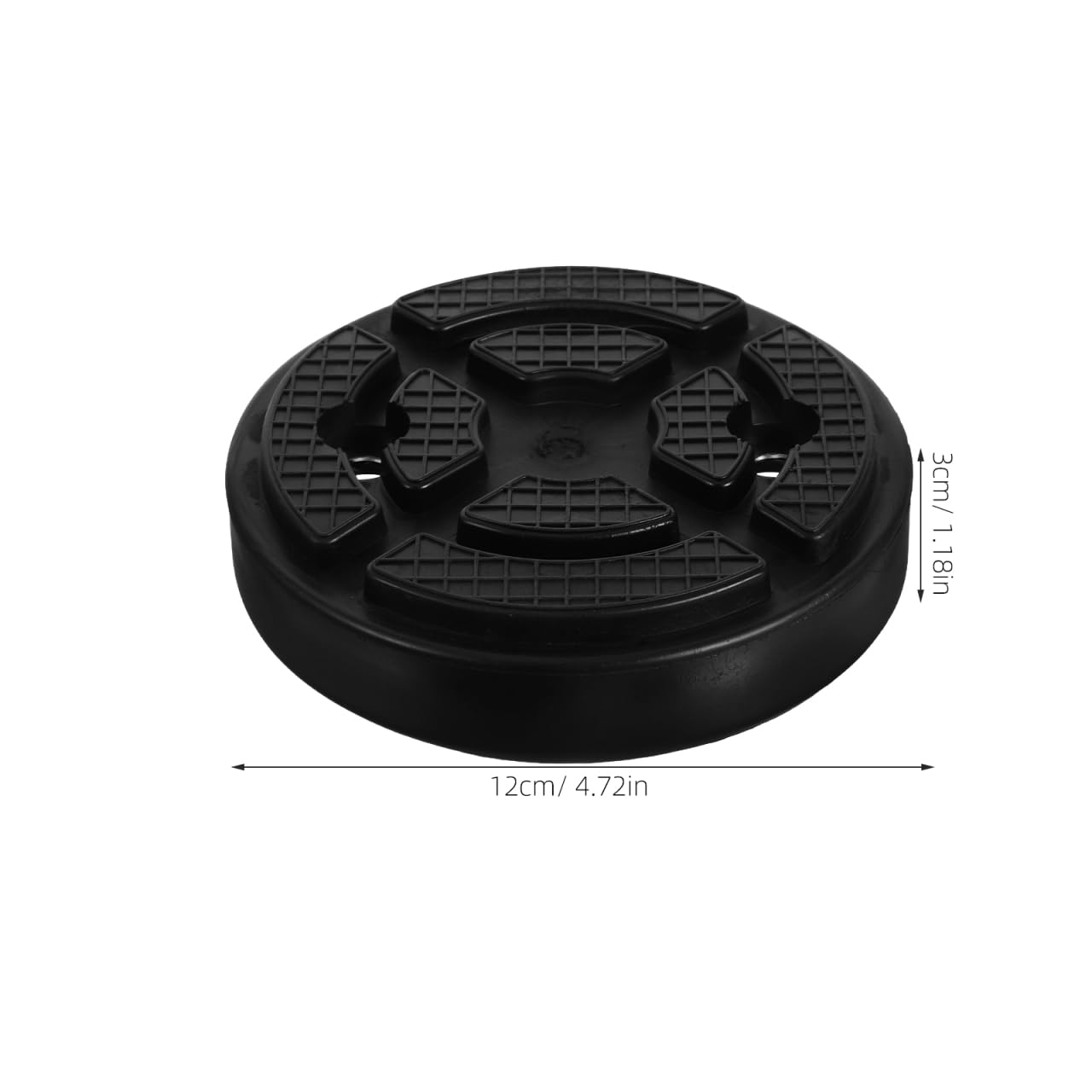Amosfun Lot de 4 patins en caoutchouc pour élévateurs de voiture - Noir