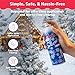 Prextex 2 Pack Fake Snow Spray for Christmas Tree - Quick-Dry Textured Christmas Tree Flocking Spray in 13oz Aerosol Bottles for Decorating and Crafts - Artificial Snow Flock for Windows and Mirrors