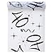 Santex Dekoracyjny Bieżnik Na Stół Z Włókniny Na 40. Urodziny 40ans Biały/Czarny
