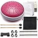 Lronbird Steel Tongue Drum Percussion, 6 Inch 11 Notes Musical Instruments with Music Book, Mallets, Carry Bag, Finger Picks, Gifts for Family Beginners & Adults (Pink)