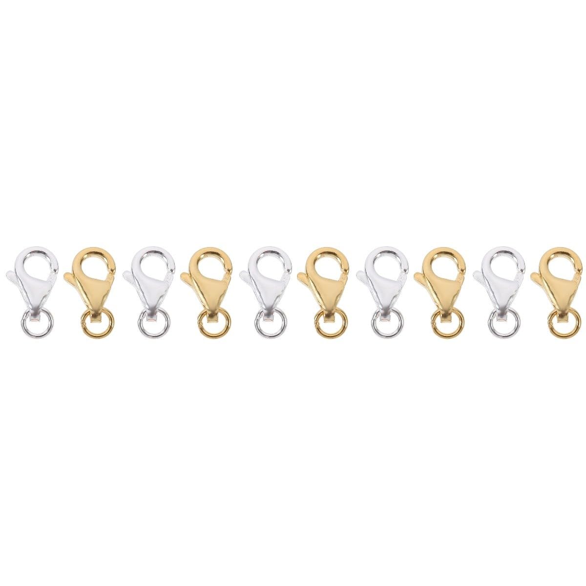 EXCEART 10sets Fibbia Per Collane e Bracciali Per Creazione Gioielli Accessori Facili Da Applicare e Installare