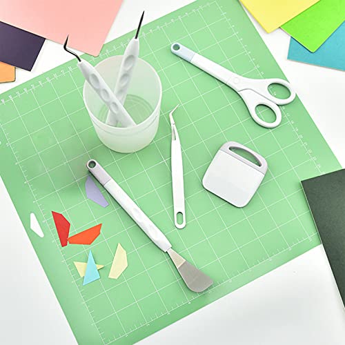 Chedin Vinyl Weeding Tools 6 Pcs Basic Craft Weeder Tool Set Cardstock Crafting Tools Kit for Weeding Silhouette, HTV, Cameos - Image 2