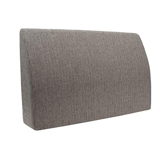 Det fantastiska Ryggstödet för Säng och Soffa från Formalind // 70 X 45 X 15 CM // Ryggkuddar för att titta på TV och läsa i en ädel Design gjord av fin Klädsel (ljusbrun)