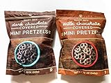 Trader Joe's Dark & Milk Chocolate Mini Pretzel Pack of 2