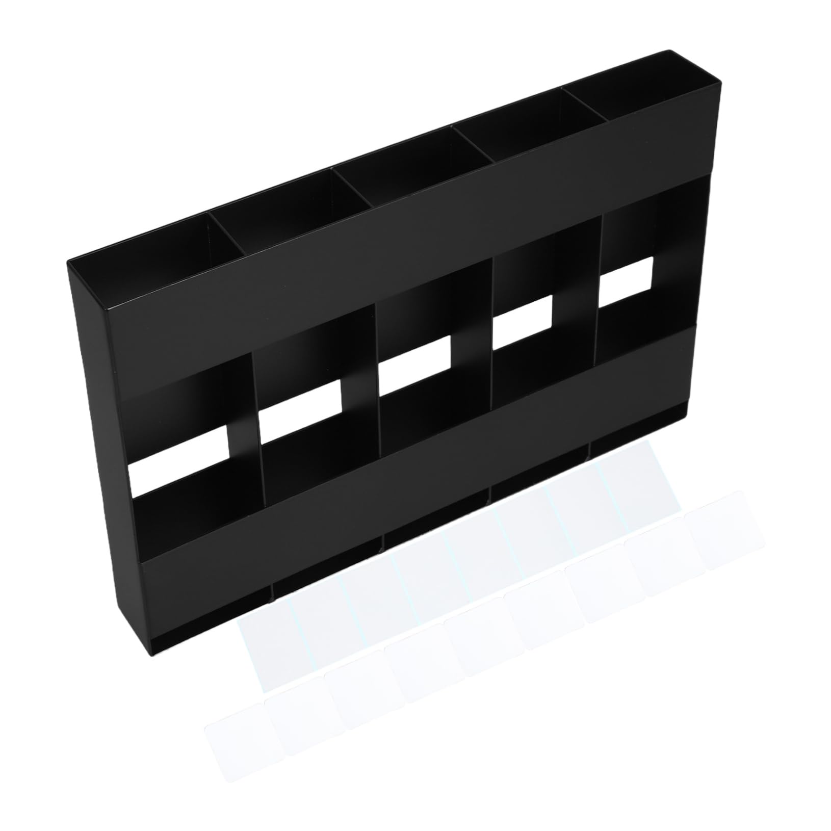 FUNOMOCYA Elegant Iron Straw Dispenser with Double Sided Adhesive for Kitchen Counter and Cabinet Versatile Holder for Straws