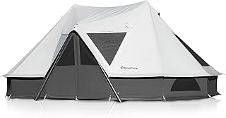 KingCamp Khan Palace Glamping Luxury Canvas Tent with...