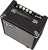 Fender Rumble 15, Bass Amp, 15W, Suitable For Electric Bass Guitar, Small/Compact Bass Practice Amp, Black/Silver #5