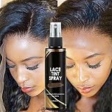 Lace Tint Spray für Perücken Brown, Lace Tint Spray Kit für Spitzenverschlüsse, Lace Holding Spray Haarkleber für Frontal Perücken Echthaar (Mittel Braun)