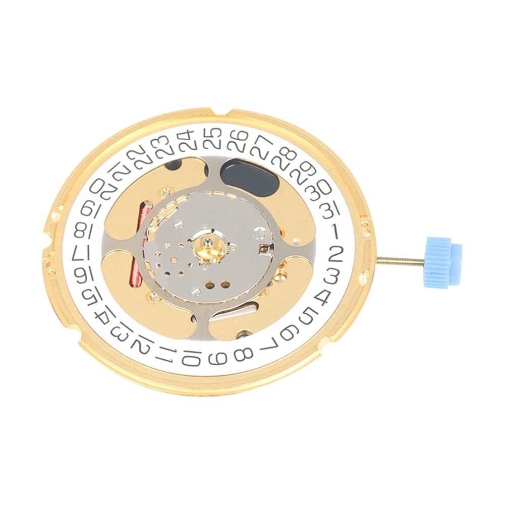 Mechanisches Quarz-Uhrwerk mit hoher Präzision, mit Kalenderscheibe – Design mit drei Zeichen