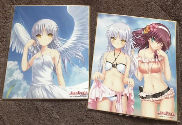 Amazon.co.jp: Angel Beatsエンジェルビーツ立華かなでイラスト色紙2点