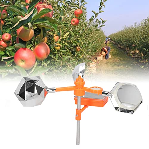 Image of Solar Bird with Rotating Flashing Light and Sound, White Wind Solar Powered for Farms Orchards Fields