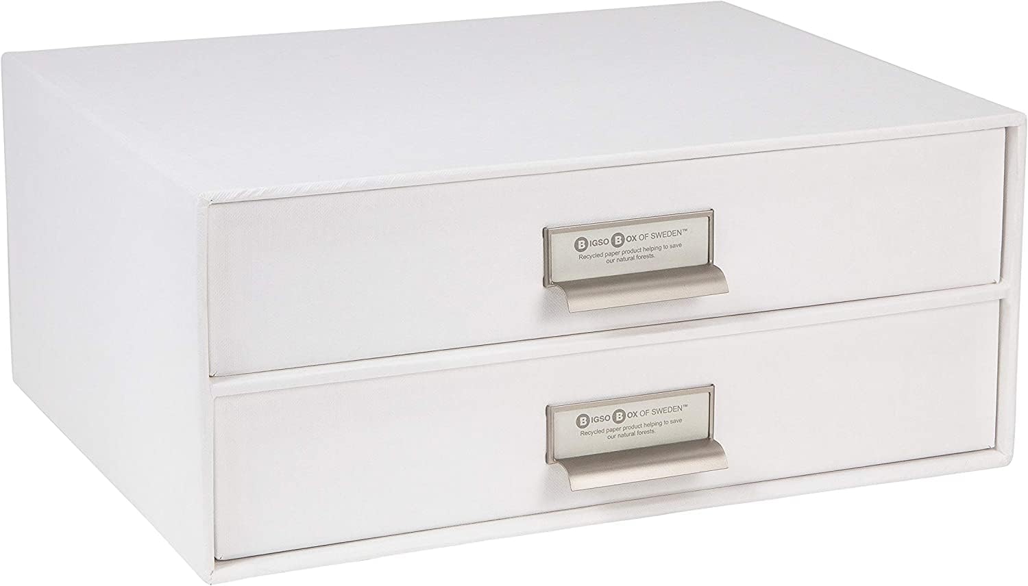 Amazon.com : Bigso Box of Sweden Birger 2-Drawer Fiberboard Label 