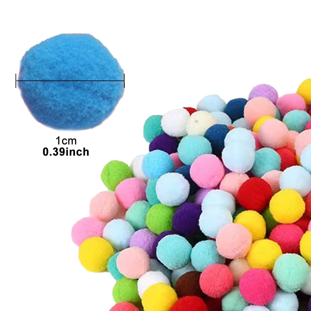 Kleurrijke pompons om te knutselen,kleurrijke vilten ballen