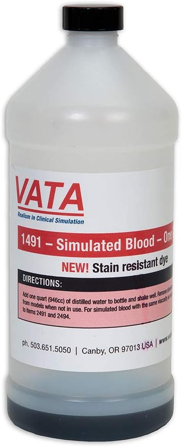 1491 - Simulated Blood - One Quart - New Stain Resistant