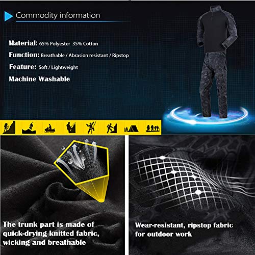 image for Minghe Airsoft Shirts Multicam Pants Survival Tactical Gear for Men Ca