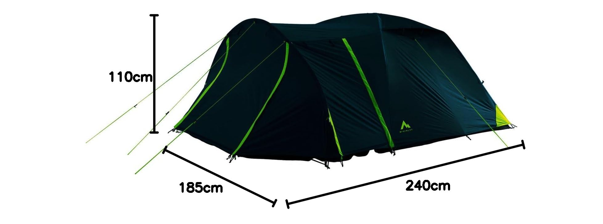 mckinley camp zelt vega 40.3 sw Zelte Blue Petrol/Green Li Einheitsgröße Sport & Freizeit Color:Limited Edition Emerald Fahrradbeleuchtung von Busch & MTR-Color