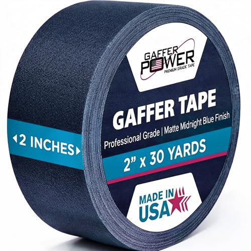 Gaffer Power Midnight Blue Gaffer Tape 2&rdquo; x 30 Yards &ndash; No Residue, Made in USA, Professional...