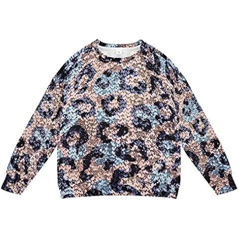 Linomo Kids Sweatshirt Animal Snake Print Long Sleeve Tops Crew Neck Pullover T-Shirt Sweaters for Boys Girls Multicolor Cover