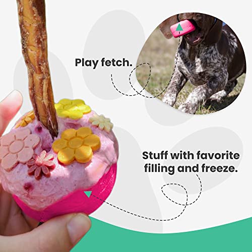 Bully Stick Halter - Größe Klein Interaktives Hundespielzeug, Slow Feeder, Leckerli-Spender, Kauspielzeug und Hundesicherheitsgerät