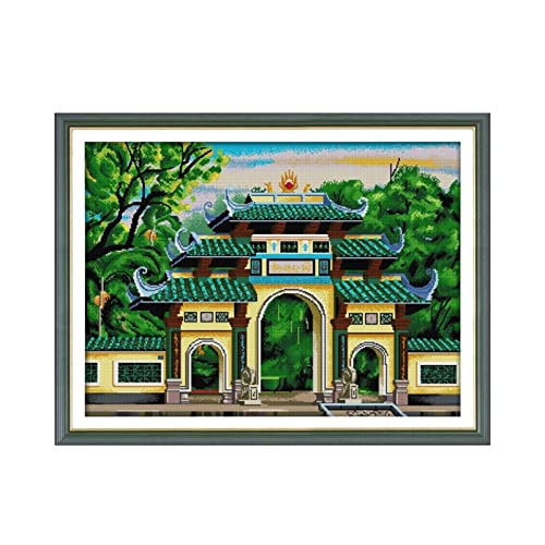 Kit Point de Croix Parc Toile 14ct Blanche à Broder Soi-Même