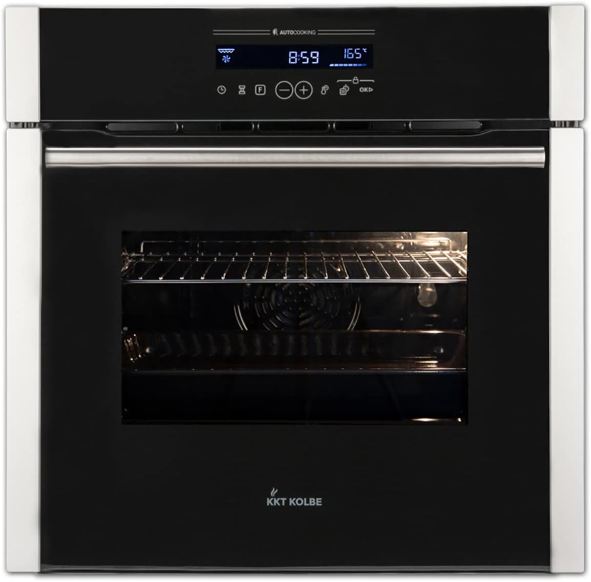 Forno da incasso 60 cm/70 l/3,2 kW/catalisi/spiedino/funzione pizza/grill/aria calda/estratti telescopici/timer automatico / EB8016ED [Classe di efficienza energetica A]