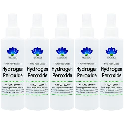 Peroxyde d'hydrogène 3% alimentaire en spray de 200 ml lot de 5 flacons sans BPA