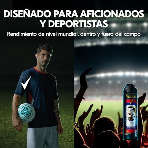 Miniatura 4 de Rexona Cofre De Regalo Fifa World Cup 2026tm Superstar Collection, Desodorantes En Spray Antitranspirantes Para Hombre, 72h Protección Sudor Y Olores, Idea De Regalo, Invisible Ice Fresh, 6 X 150 Ml