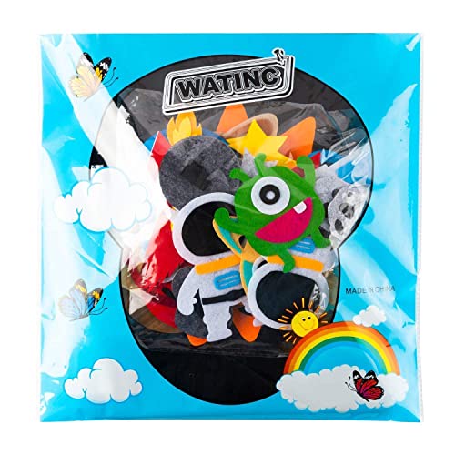 Watinc 44Pcs Outer Space Felt Story Board Set 3.5 Ft Solar System Universe Storytelling Flannel Interactive Play Kit With Hooks Astronaut Planets Alien Galaxy Reusable Wall Hanging Gift For Boys Girls #TOP4