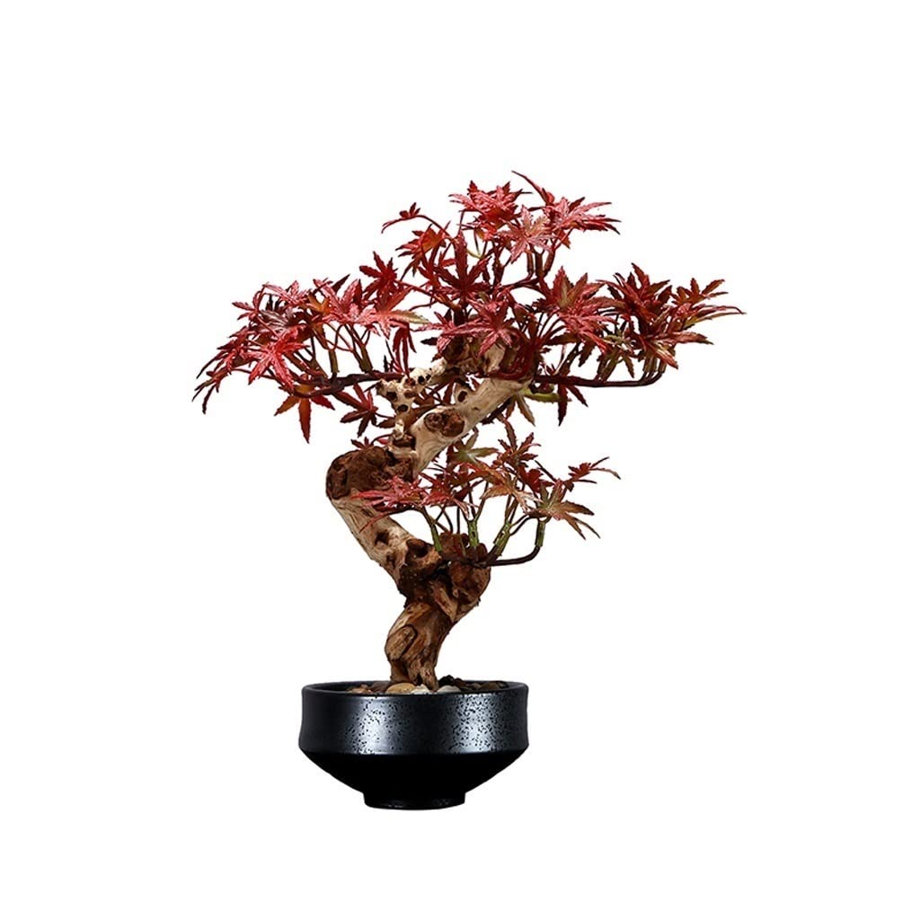 Fausse végétale verte mélèze rouge artificiel en pot sans arrosage