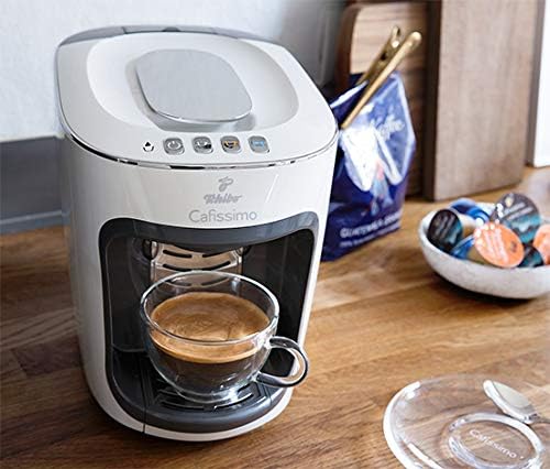 Tchibo Cafissimo Capsule Machine with coffee cup