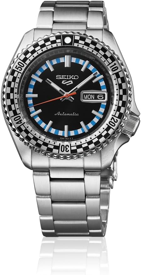 Seiko Watch Five Sports SKX Men's Wristwatch, Dial: Black (6119-7170 Motif), Bracelet Type