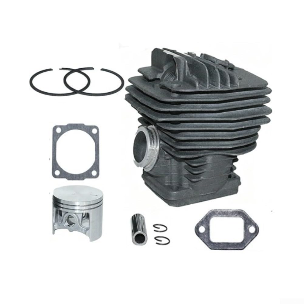 Kit de cilindro de 56 mm para motosierra MS660 066 Big Bore para pistón Anillo Junta Set Piezas de reparación del motor Plata