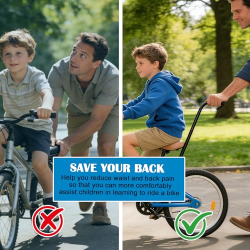 Barre de poussée vélo enfant universelle pour éviter les chutes