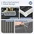 4x8 Metal Storage Shed Outdoor Steel Garden Tool Shed Metal shed with Sliding Door for Backyard, Lawn, Patio Yard, Grey