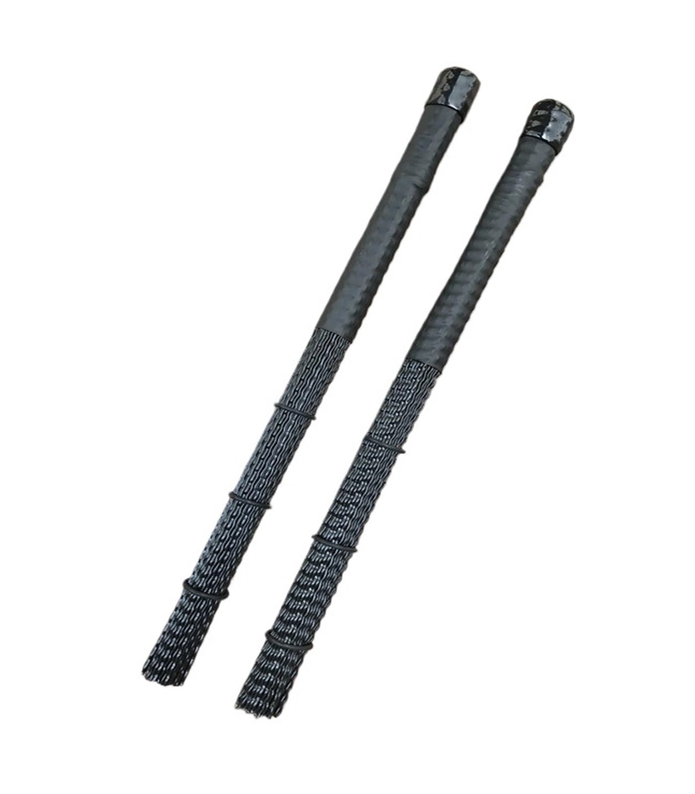 Szczotki bębnowe z wysuwanym trzpieniem, Nylonowa szczotka perkusyjna do jazzowego cajona, 36 cm, czarno-biała(Black)