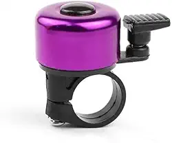 BUZINA SINO RETRO DE BICICLETA EM ACO CROMADO CLASSICO ADULTO CRIANCA ROXO