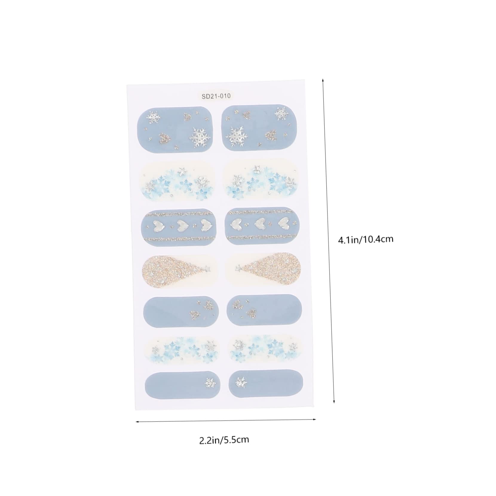 5 Set Adesivi Per Unghie Autoadesivi Decorazioni Per Nail Art Facili Applicare E Rimovibili Per Manicure Te Design Adatti Per Domestico 6 Fogli*5