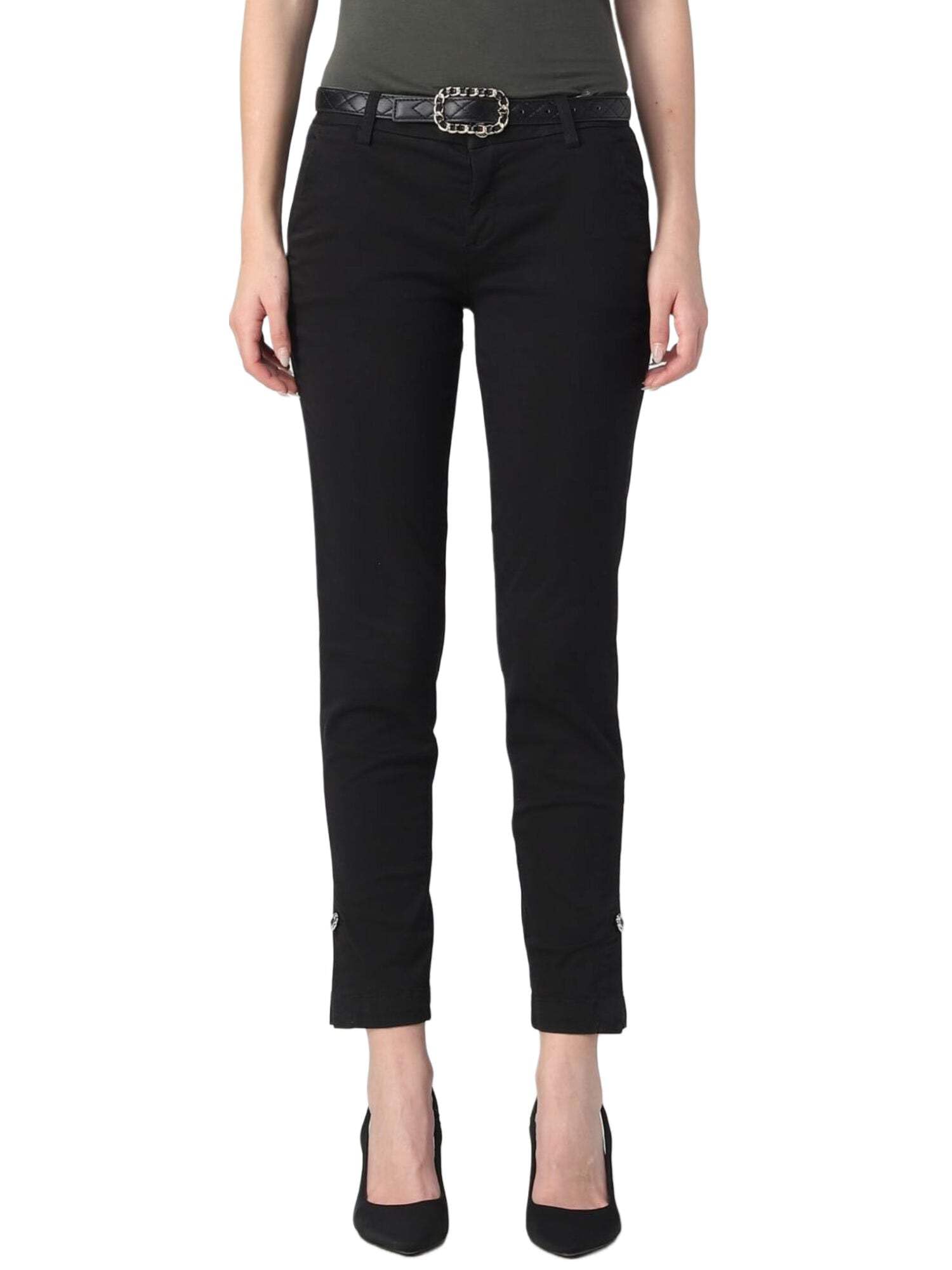 Liu Jo pantalone donna nero de bureau au dîner chic WF2363 T8191
