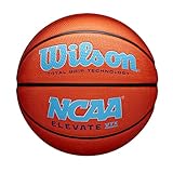 WILSON NCAA Elevate VTX Basketball - Size 7-29.5", Orange/Blue