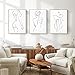 Produktbild Abstrakte One Line Zeichnung Kunst Frau Leinwand Gemälde weibliche Figur Poster Frau Körper Minimalistischer Druck für Home Decor 40 x 50 cm x 3 rahmenlos
