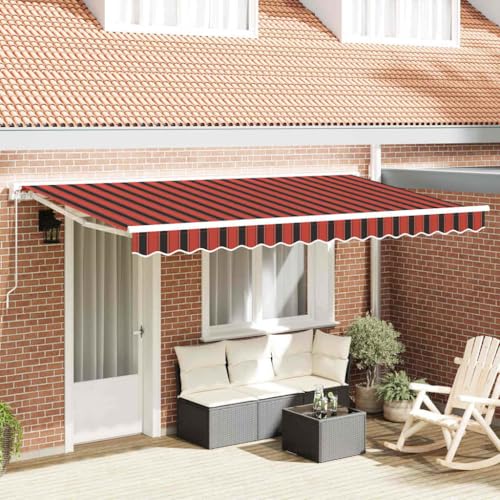 Auvent rétractable manivelle store extérieur terrasse balcon 350x200