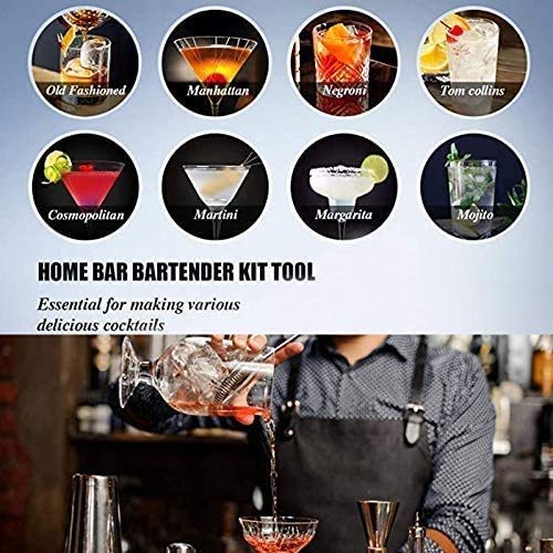 Set 12 Piezas Bartender con Soporte y Coctelera 550 ml miniatura 6