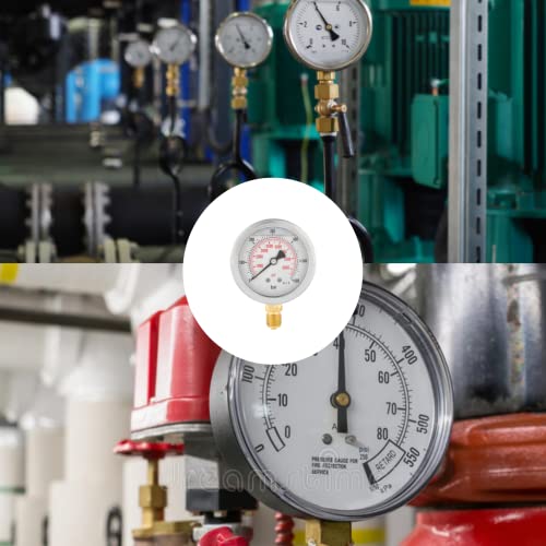 Manómetro hidráulico G1/4" para controlar la presión de agua de 0 a 600 bares sin errores 5