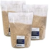 Carlo Milano Gewürz-Räucherspane: Räuchermehl zum Aromatisieren von Grillgut, 100% Hickoryholz, 3X 1 kg (Räucher-Späne, Räucherwerk aus Holzspan, Backofen)