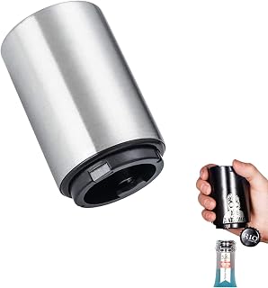 Geschenke Vatertag für Papa Männer, YUDANSI Bier Flaschenöffner, Schnell zu Automatischer Bottle Opener Edelstahl Bieröffner Magnetisch, Magnetisch Kronkorken Öffner, Bierliebhaber Küche Bar Party