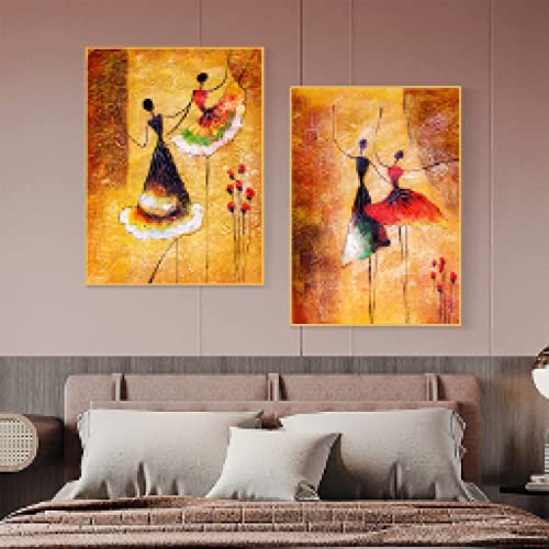 Toile murale pour habiller un grand mur de salon et réchauffer l'ambiance de maison